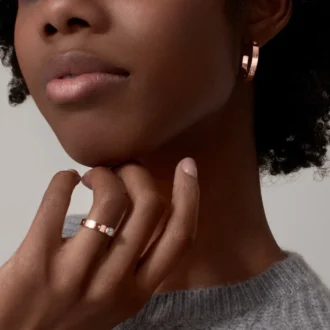 Σκουλαρίκια Love – Ροζ χρυσός, διαμάντια – Cartier