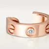 Σκουλαρίκια Love – Ροζ χρυσός, διαμάντια – Cartier