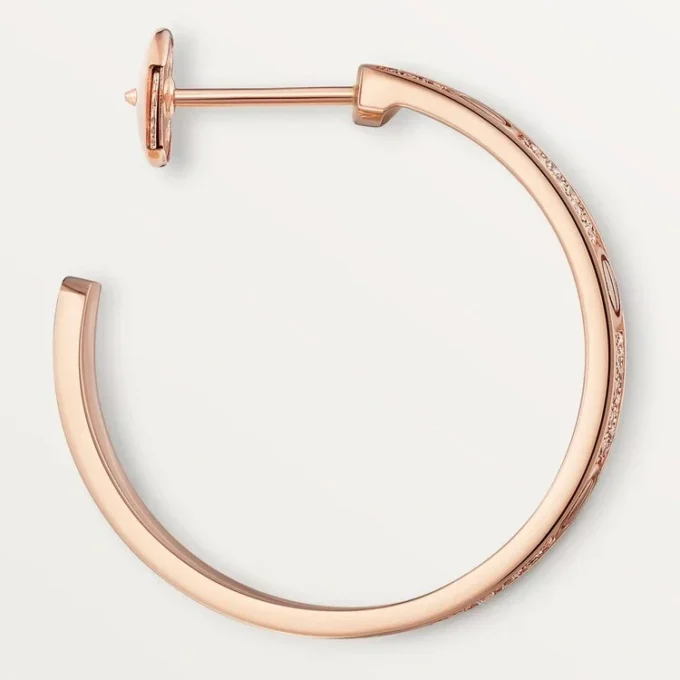 Σκουλαρίκια Love – Ροζ χρυσός, διαμάντια – Cartier
