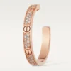 Σκουλαρίκια Love – Ροζ χρυσός, διαμάντια – Cartier