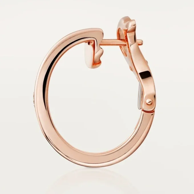 Σκουλαρίκια Love – Ροζ χρυσός, διαμάντια – Cartier