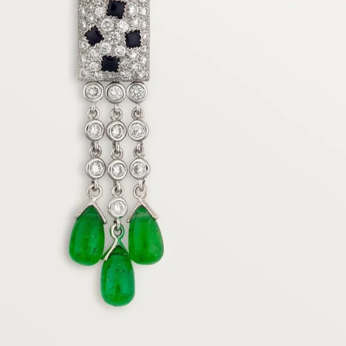 Σκουλαρίκια Panthere De Cartier – Λευκόχρυσο, Σμαράγδια, Όνυχας, Διαμάντια – Cartier Σκουλαρίκια Panthere De Cartier – Λευκόχρυσο, Σμαράγδια, Όνυχας, Διαμάντια – Cartier