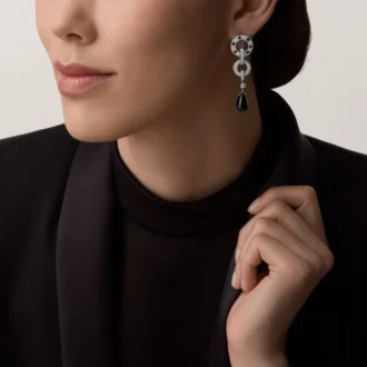 Σκουλαρίκια Panthere De Cartier, με πάβ