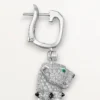 Σκουλαρίκια Panthere De Cartier, με πάβ
