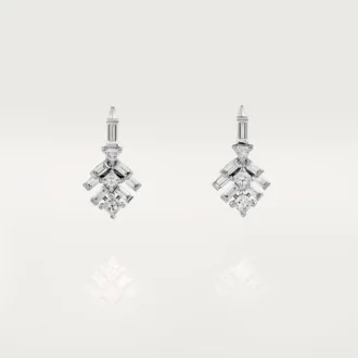 Σκουλαρίκια Reflection De Cartier – Λευκόχρυσο, Διαμάντια – Cartier