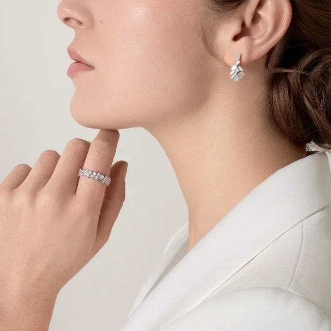 Σκουλαρίκια Reflection De Cartier – Λευκόχρυσο, Διαμάντια – Cartier Σκουλαρίκια Reflection De Cartier – Λευκόχρυσο, Διαμάντια – Cartier