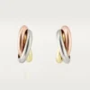 Σκουλαρίκια Trinity Hoop σε τρίχρωμο χρυσό | Cartier Us Σκουλαρίκια Trinity Hoop σε τρίχρωμο χρυσό | Cartier Us