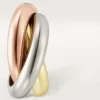 Σκουλαρίκια Trinity Hoop σε τρίχρωμο χρυσό | Cartier Us Σκουλαρίκια Trinity Hoop σε τρίχρωμο χρυσό | Cartier Us