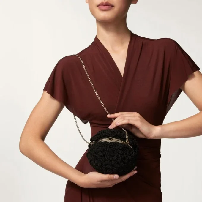 Στρογγυλή τσάντα Crochet, Cartier Soir Στρογγυλή τσάντα Crochet, Cartier Soir
