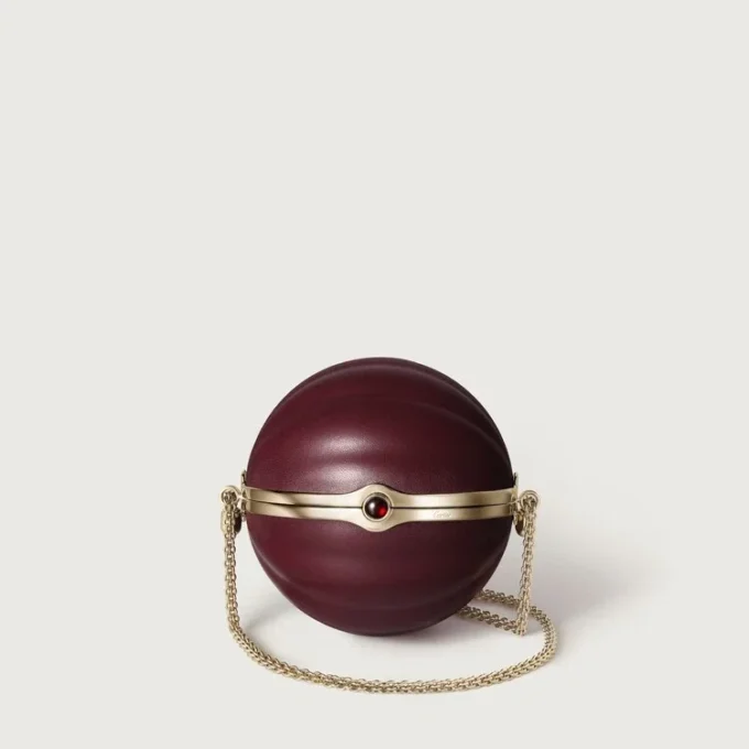 Στρογγυλή τσάντα με μοτίβο Gadroon, Cartier Soir