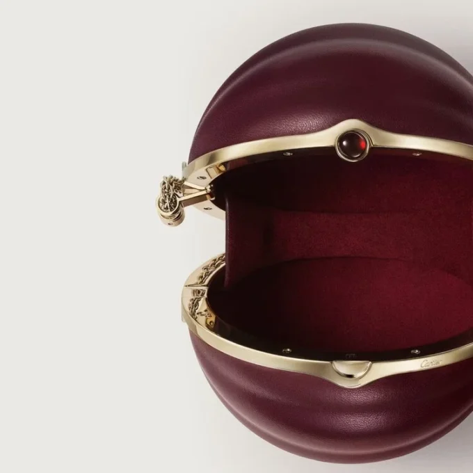Στρογγυλή τσάντα με μοτίβο Gadroon, Cartier Soir