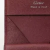 Τετράγωνο πορτοφόλι, Must De Cartier – Μαύρο δέρμα μοσχαριού, φινίρισμα από ανοξείδωτο ατσάλι – Cartier