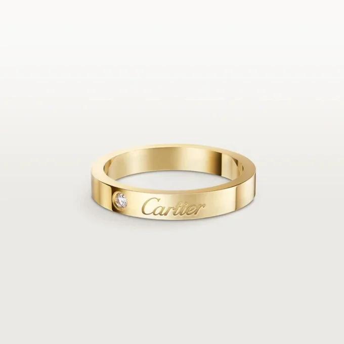 Βέρα C De Cartier, πλάτος 3 mm, 1 διαμάντι Βέρα C De Cartier, πλάτος 3 mm, 1 διαμάντι