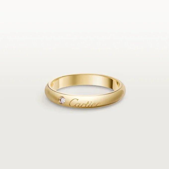 Βέρα C De Cartier, πλάτος 3 mm, 1 διαμάντι Βέρα C De Cartier, πλάτος 3 mm, 1 διαμάντι