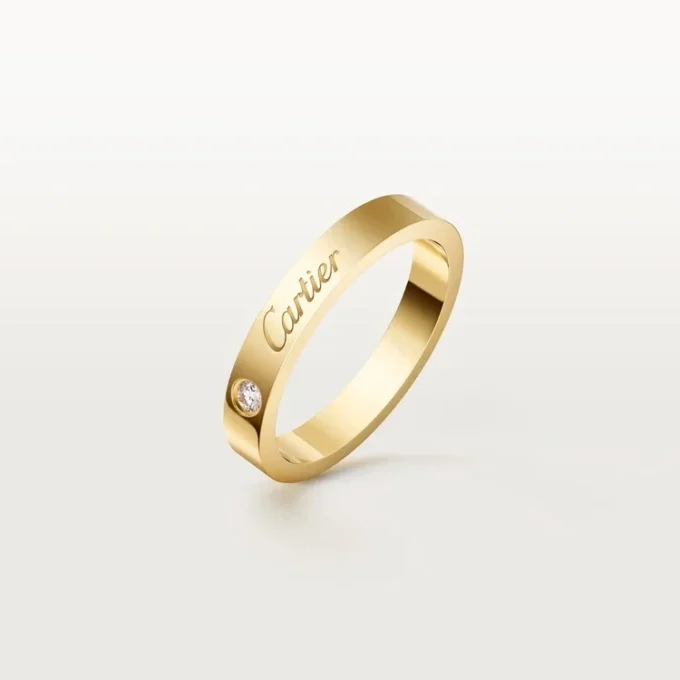 Βέρα C De Cartier, πλάτος 3 mm, 1 διαμάντι Βέρα C De Cartier, πλάτος 3 mm, 1 διαμάντι
