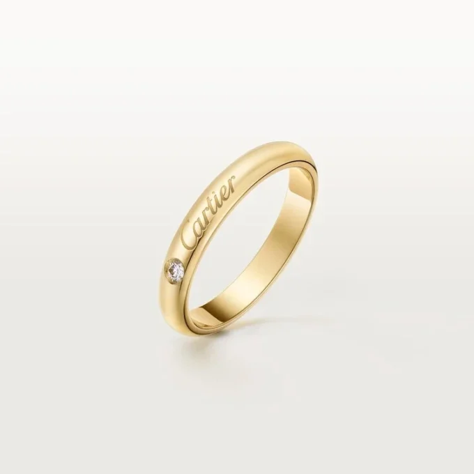 Βέρα C De Cartier, πλάτος 3 mm, 1 διαμάντι Βέρα C De Cartier, πλάτος 3 mm, 1 διαμάντι