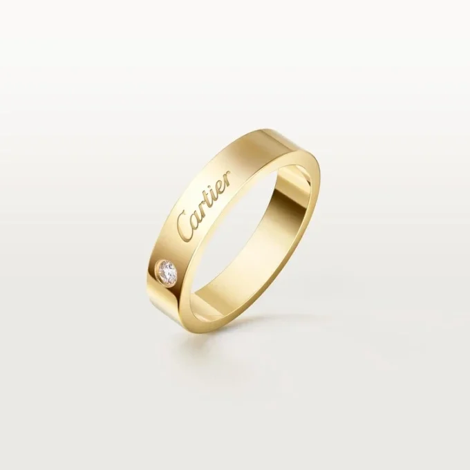Βέρα C De Cartier, πλάτος 4 mm, 1 διαμάντι Βέρα C De Cartier, πλάτος 4 mm, 1 διαμάντι
