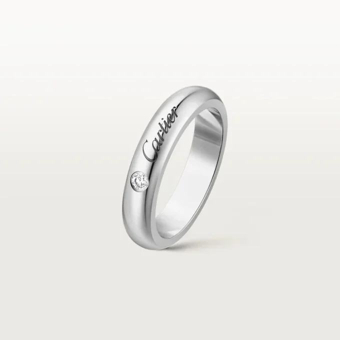 Βέρα C De Cartier, πλάτος 4 mm, 1 διαμάντι Βέρα C De Cartier, πλάτος 4 mm, 1 διαμάντι