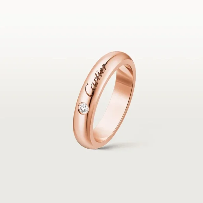 Βέρα C De Cartier, πλάτος 4 mm, 1 διαμάντι Βέρα C De Cartier, πλάτος 4 mm, 1 διαμάντι