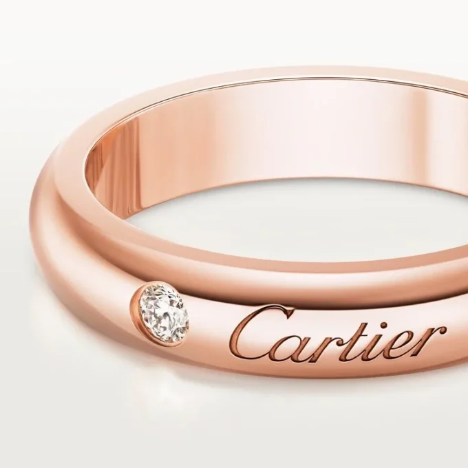 Βέρα C De Cartier, πλάτος 4 mm, 1 διαμάντι Βέρα C De Cartier, πλάτος 4 mm, 1 διαμάντι