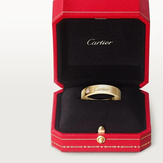 Βέρα C De Cartier, πλάτος 4 mm, 1 διαμάντι Βέρα C De Cartier, πλάτος 4 mm, 1 διαμάντι