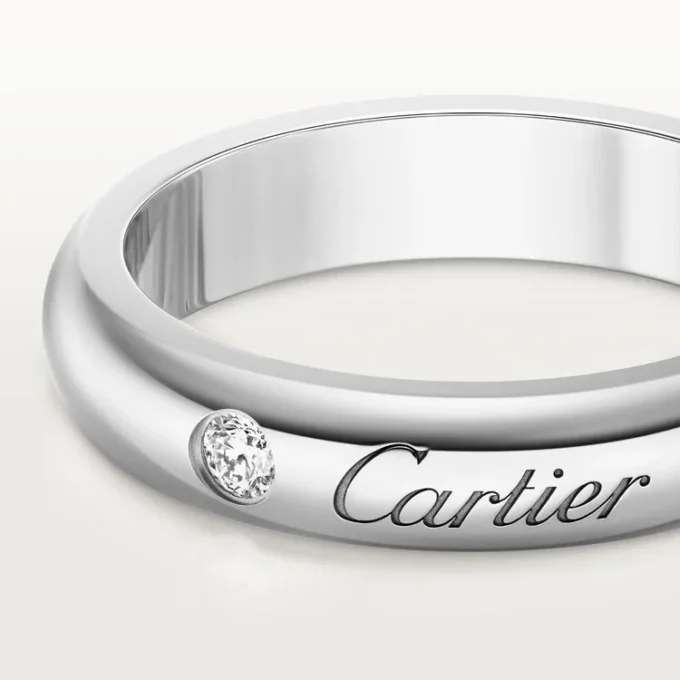 Βέρα C De Cartier, πλάτος 4 mm, 1 διαμάντι Βέρα C De Cartier, πλάτος 4 mm, 1 διαμάντι