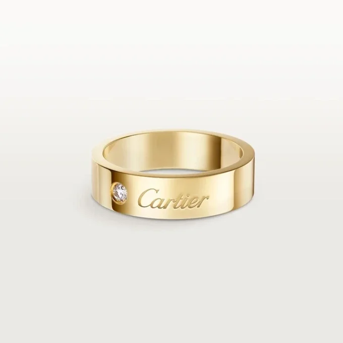 Βέρα C De Cartier, πλάτος 5 mm, 1 διαμάντι Βέρα C De Cartier, πλάτος 5 mm, 1 διαμάντι