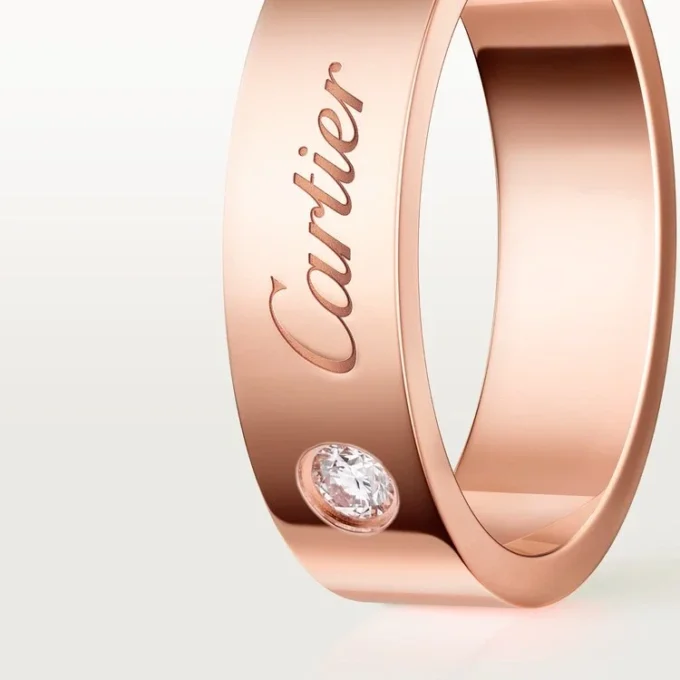 Βέρα C De Cartier, πλάτος 5 mm, 1 διαμάντι Βέρα C De Cartier, πλάτος 5 mm, 1 διαμάντι
