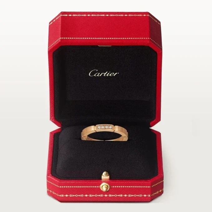 Βέρα Maillon Panthere – Ροζ χρυσός, διαμάντια – Cartier