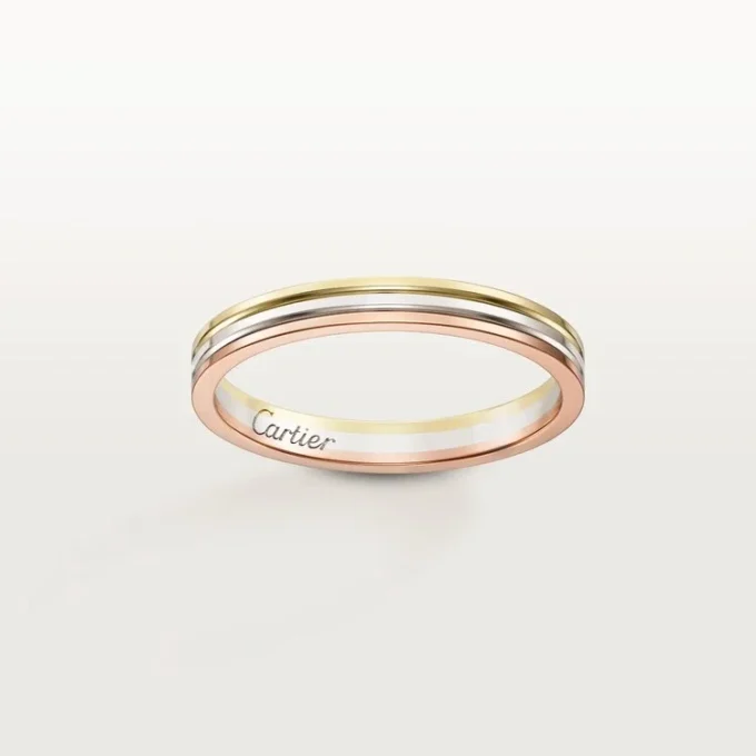 Βέρα Trinity – Λευκόχρυσο, ροζ χρυσό, κίτρινο χρυσό – Cartier