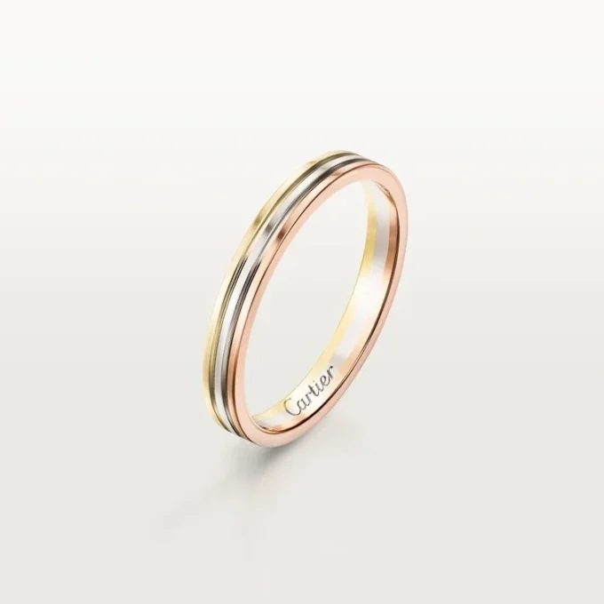 Βέρα Trinity – Λευκόχρυσο, ροζ χρυσό, κίτρινο χρυσό – Cartier