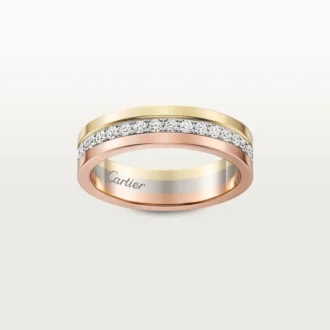 Βέρα Vendome Louis Cartier, πλάτος 4,8 mm, με πάβ