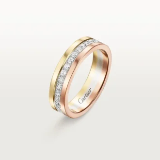Βέρα Vendome Louis Cartier, πλάτος 4,8 mm, με πάβ