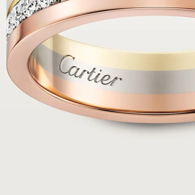 Βέρα Vendome Louis Cartier, πλάτος 4,8 mm, με πάβ