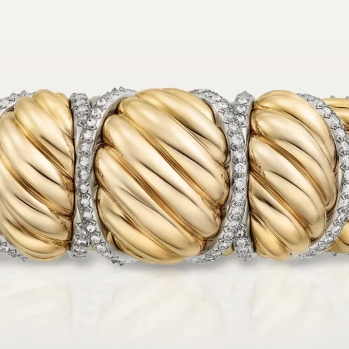 Βραχιόλι Cartier Libre Tressage, Διαμάντια Βραχιόλι Cartier Libre Tressage, Διαμάντια