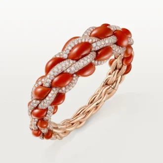 Βραχιόλι Cartier Libre Tressage, Κοράλλι