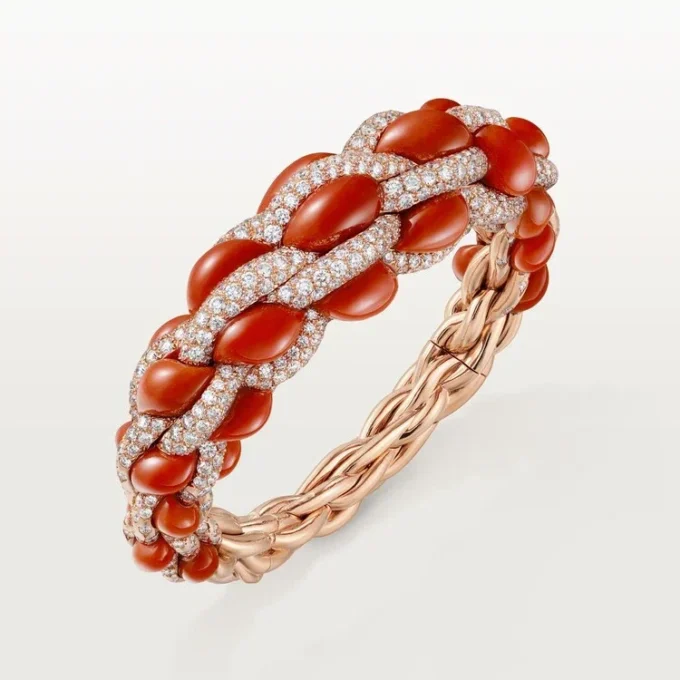 Βραχιόλι Cartier Libre Tressage, Κοράλλι Βραχιόλι Cartier Libre Tressage, Κοράλλι