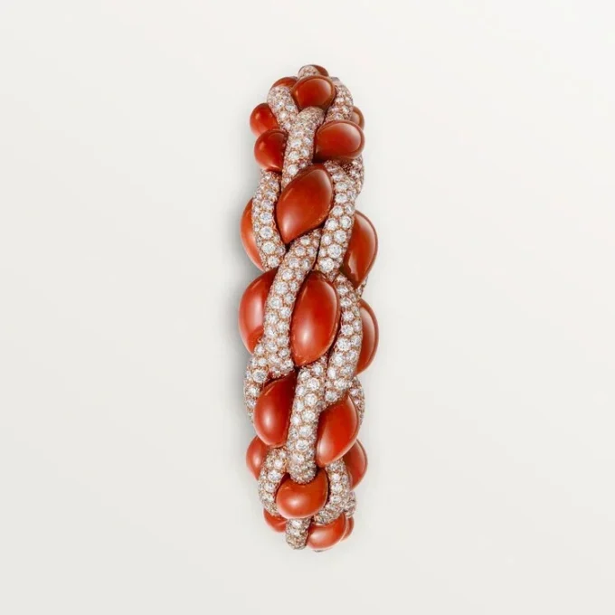 Βραχιόλι Cartier Libre Tressage, Κοράλλι Βραχιόλι Cartier Libre Tressage, Κοράλλι
