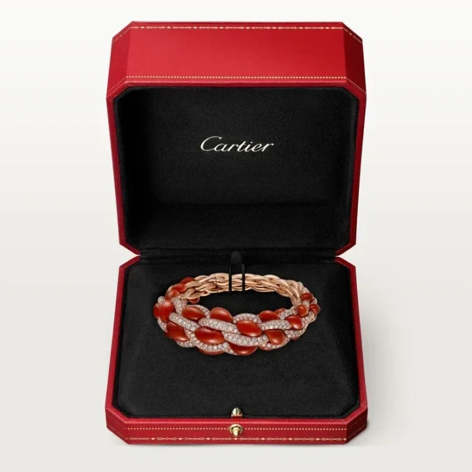 Βραχιόλι Cartier Libre Tressage, Κοράλλι Βραχιόλι Cartier Libre Tressage, Κοράλλι