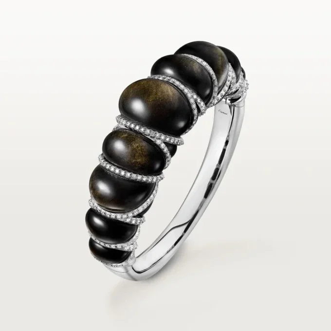 Βραχιόλι Cartier Libre Tressage, Οψιδιανός, Διαμάντια Βραχιόλι Cartier Libre Tressage, Οψιδιανός, Διαμάντια