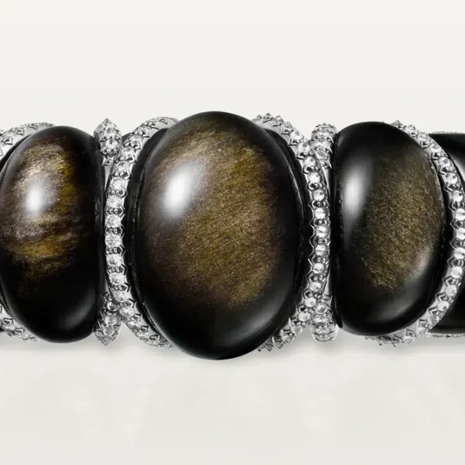 Βραχιόλι Cartier Libre Tressage, Οψιδιανός, Διαμάντια Βραχιόλι Cartier Libre Tressage, Οψιδιανός, Διαμάντια