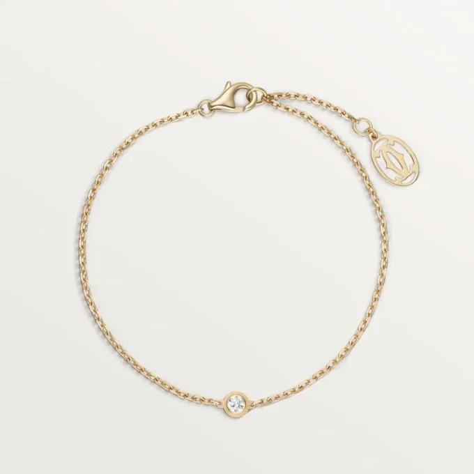Βραχιόλι Diamants Legers, Sm – Κίτρινο χρυσό, Διαμάντι – Cartier
