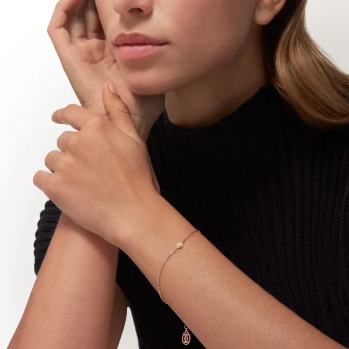 Βραχιόλι Diamants Legers, Sm – Ροζ χρυσός, Διαμάντι – Cartier