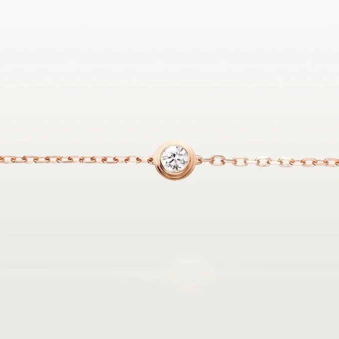 Βραχιόλι Diamants Legers, Sm – Ροζ χρυσός, Διαμάντι – Cartier