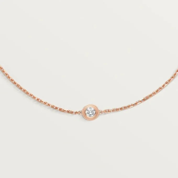 Βραχιόλι Diamants Legers, Sm – Ροζ χρυσός, Διαμάντι – Cartier