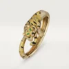 Βραχιόλι Faune Et Flore De Cartier, κίτρινα, πορτοκαλί και καφέ διαμάντια, με στρώση