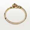 Βραχιόλι Faune Et Flore De Cartier, κίτρινα, πορτοκαλί και καφέ διαμάντια, με στρώση