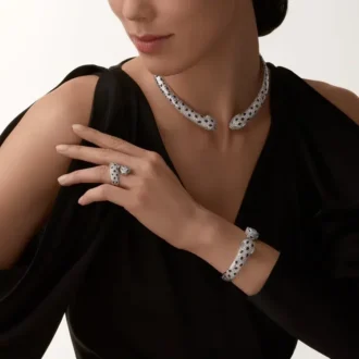 Βραχιόλι Panthere De Cartier, αρθρωτό, με πάβινγκ