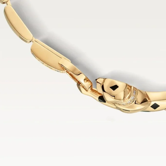 Βραχιόλι Panthere De Cartier – Κίτρινο χρυσό, λάκα, διαμάντια, γρανάτες τσαβορίτη, όνυχας – Cartier Βραχιόλι Panthere De Cartier – Κίτρινο χρυσό, λάκα, διαμάντια, γρανάτες τσαβορίτη, όνυχας – Cartier