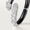 Βραχιόλι Panthere De Cartier, μαύρο λάκα, με πάβ Βραχιόλι Panthere De Cartier, μαύρο λάκα, με πάβ
